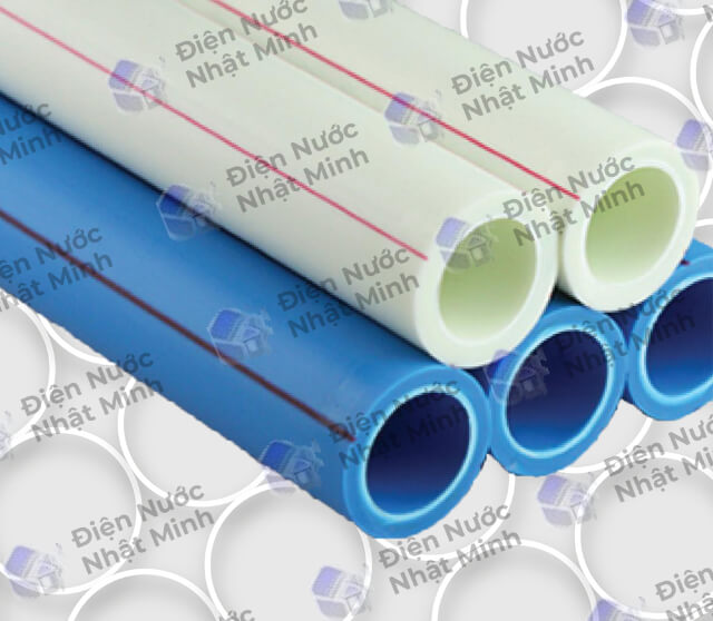 Ống nhựa PPR Tiền Phong màu xanh trắng