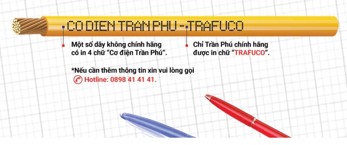 chữ nhận diện: “CO DIEN TRAN PHU – TRAFUCO”