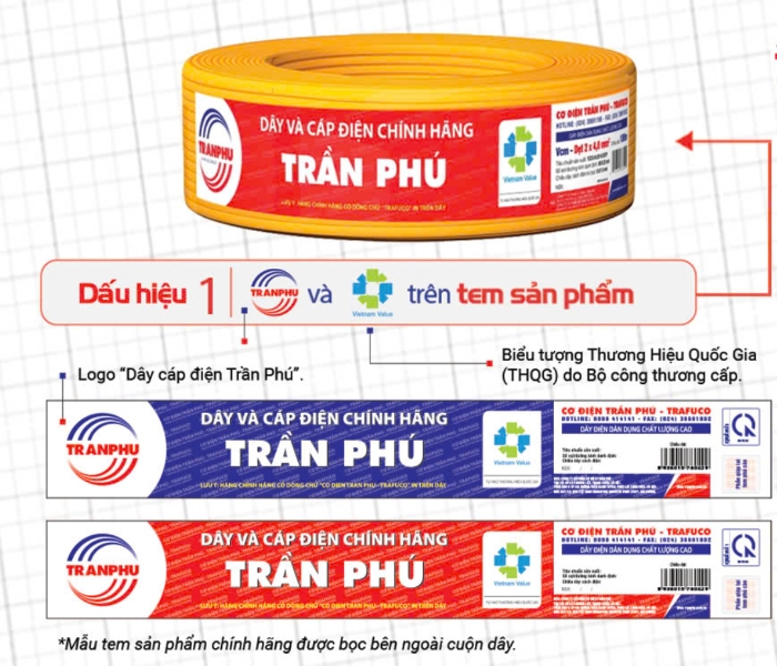 nhận biết tem sản phẩm chính hãng