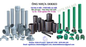 bang bao gia ong nhua dekko