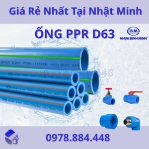 Ống nhựa Bình Minh PPR D63 giá tốt