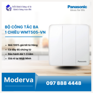 Bộ công tắc ba 1 chiều Panasonic WMT505-VN chính hãng