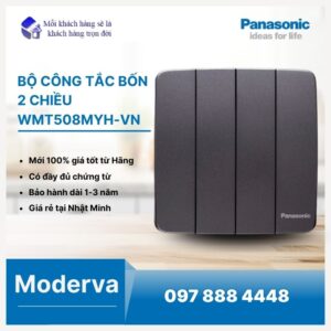 Bộ công tắc bốn 2 chiều WMT508MYH-VN Minerva chính hãng