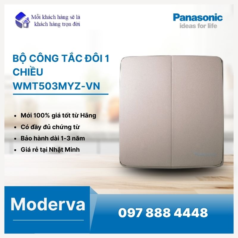 Bộ công tắc đôi 1 chiều WMT503MYZ-VN Minerva